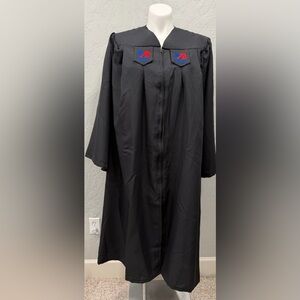 UMass Global Graduation Gown Oak Hall Black Robe 5’9-5’11 Commencement 2026